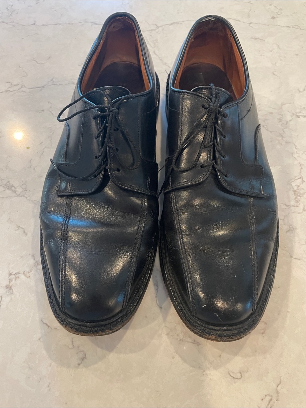 Allen Edmonds Black Leather Derby Dress Shoes